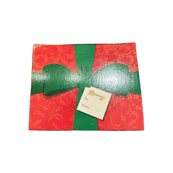 VTG Christmas Ornament,Brass Key,Hand-Crafted Glass,Classic Woodsman Snowmen - Picture 6 of 6